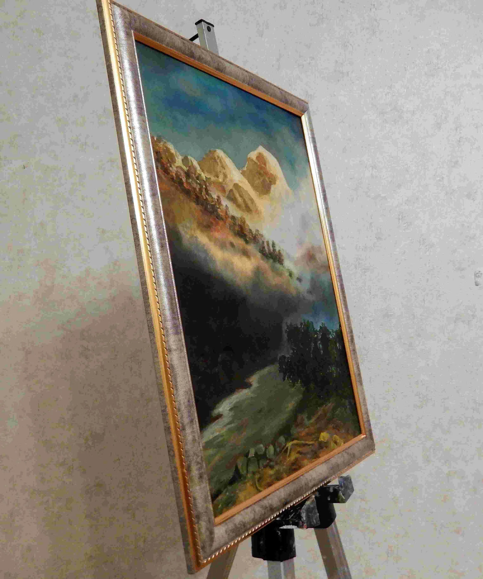 "Восход солнца" пейзаж, реплика картины  А.И. Куинджи - миниатюра 3