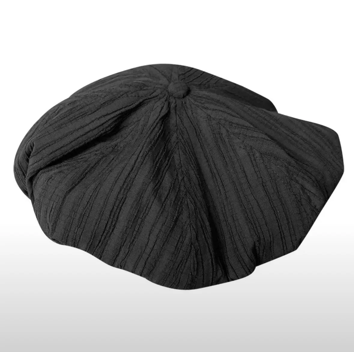 Беретка черная женская, винтаж cozy style y2k - миниатюра 4