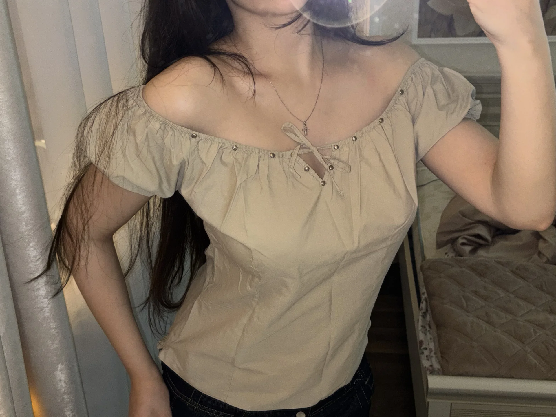 Винтажный топ/блузка - изображение 1