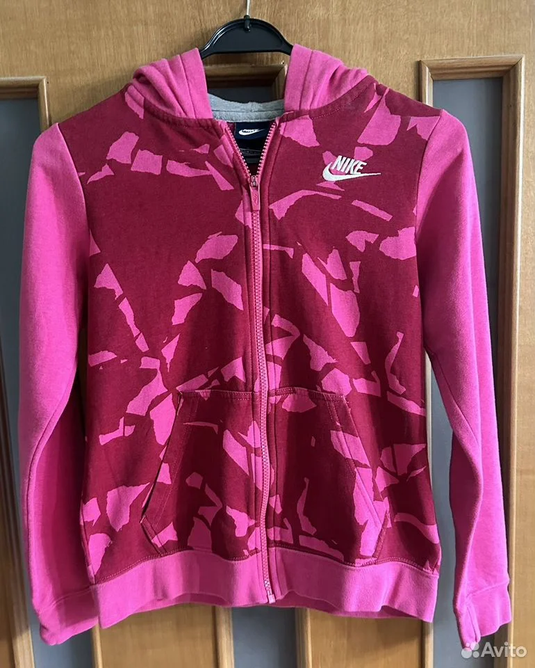Толстовка Nike зип худи розовая оригинал - изображение 1