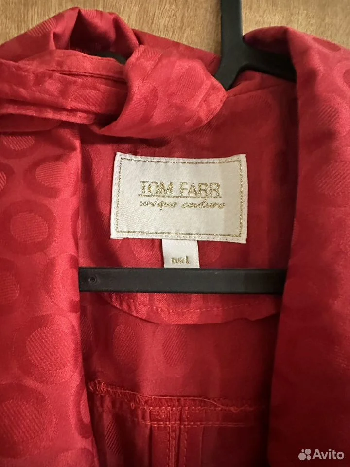 Плащ TOM farr красный - миниатюра 3