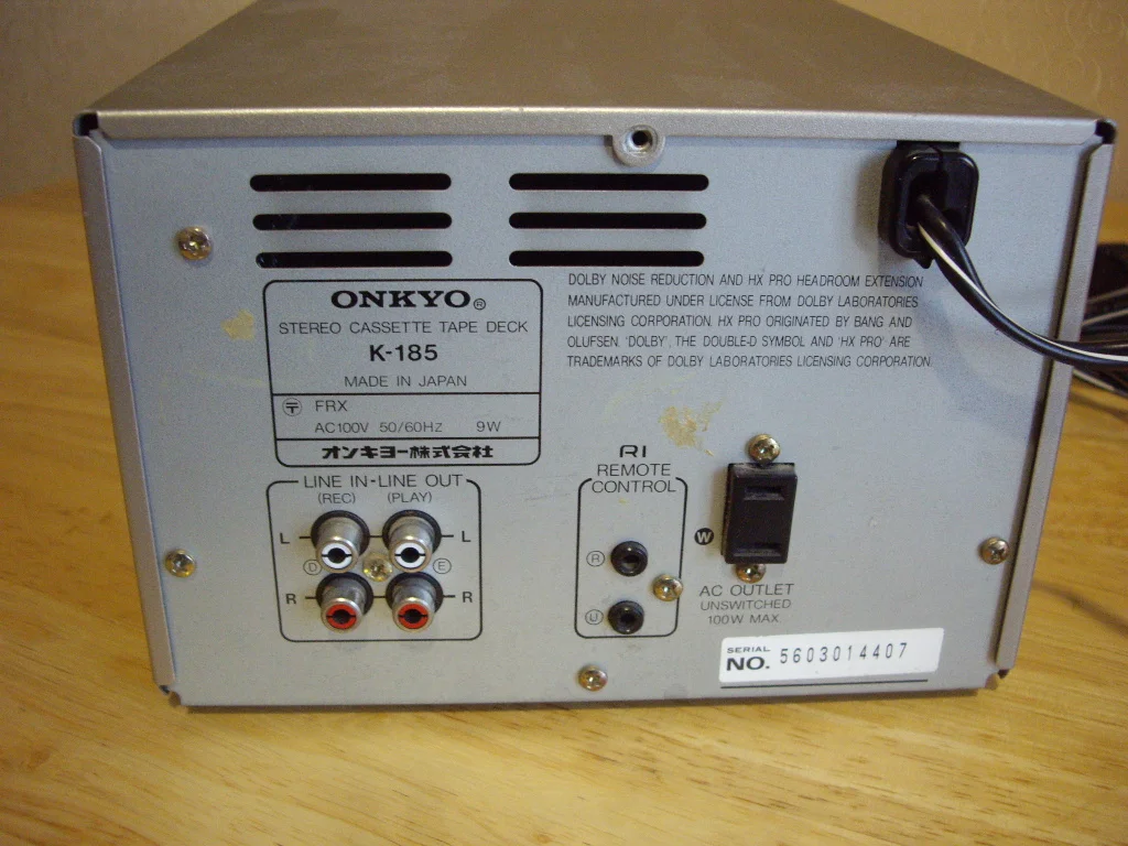 Кассетная дека ONKYO К-185 - миниатюра 4