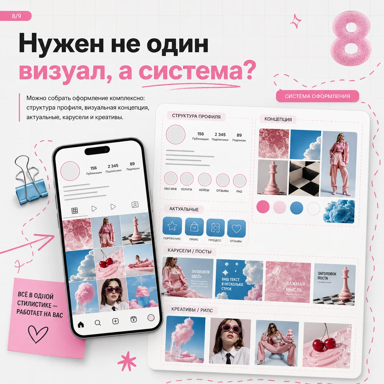 Дизайн соцсетей, карусели, видео - миниатюра 7