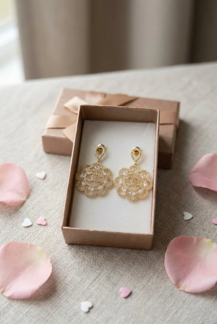 Серьги в стиле Chanel в подарочной упаковке новые - миниатюра 9