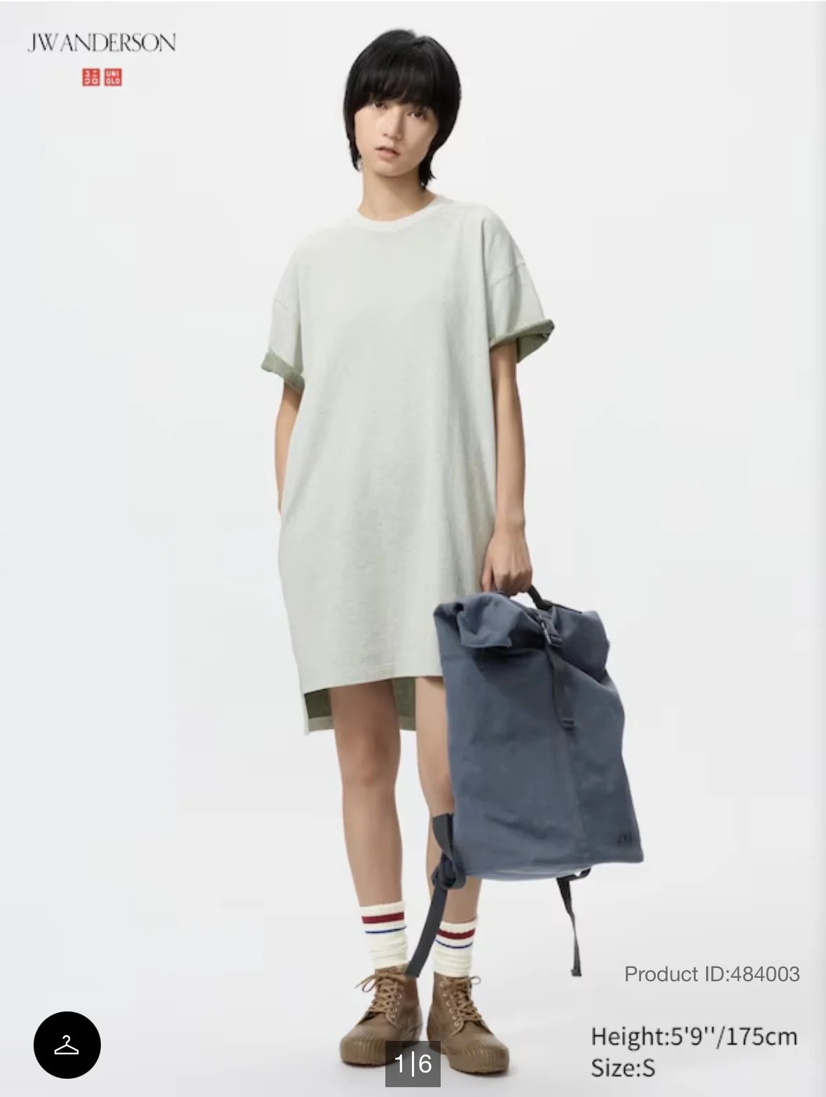 Uniqlo jwa футболка платье - миниатюра 2
