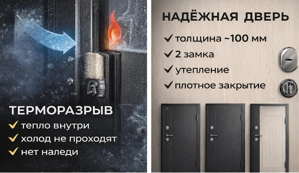Дверь с терморазрывом в дом, не промерзает, СПб - миниатюра 4