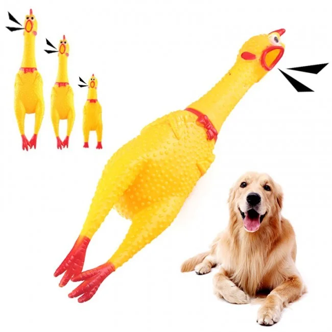 🐔 Игрушка для животных «Курица-кричалка» - миниатюра 2