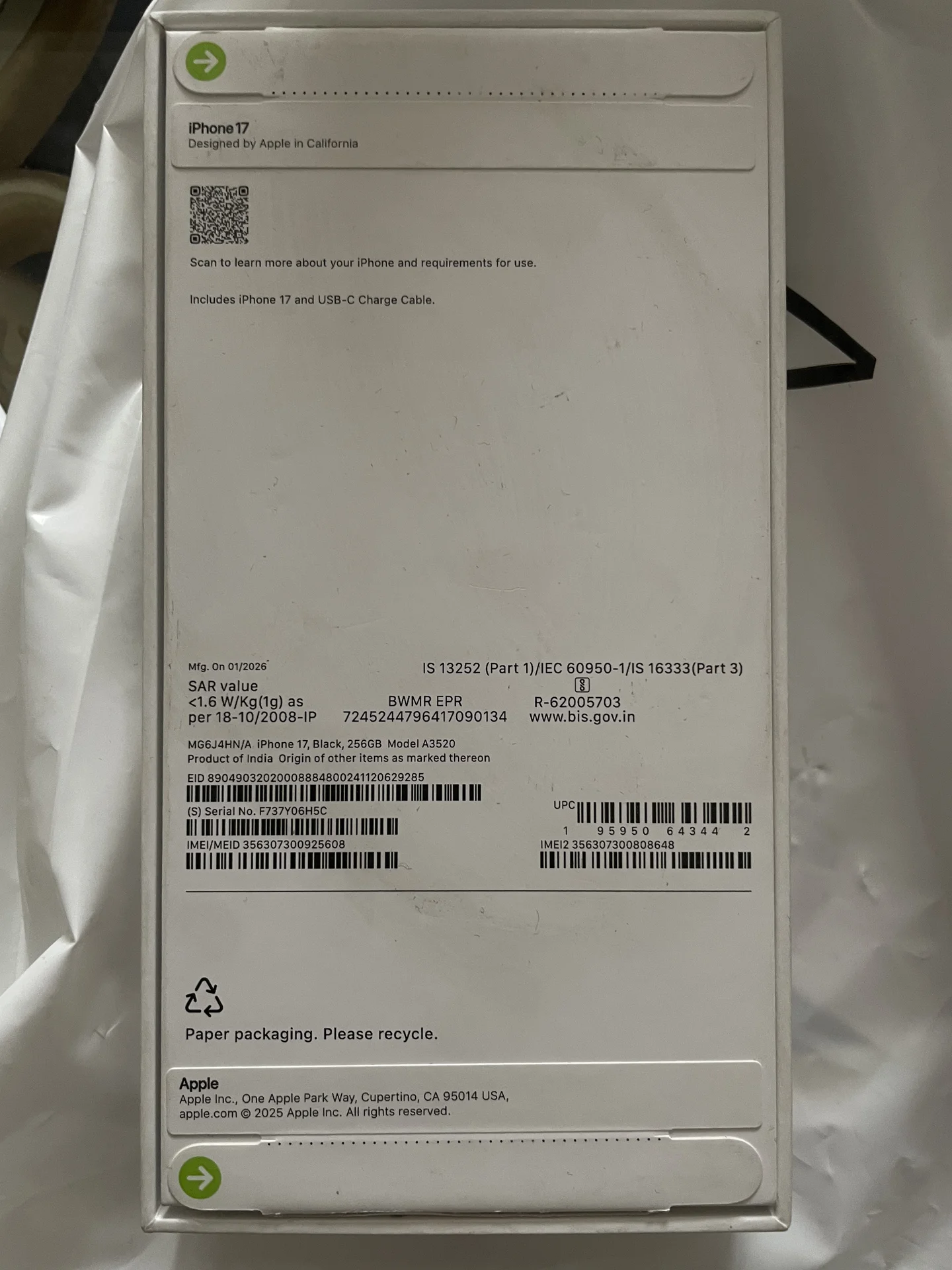 iPhone 17 256gb sim(eSIM) - миниатюра 4
