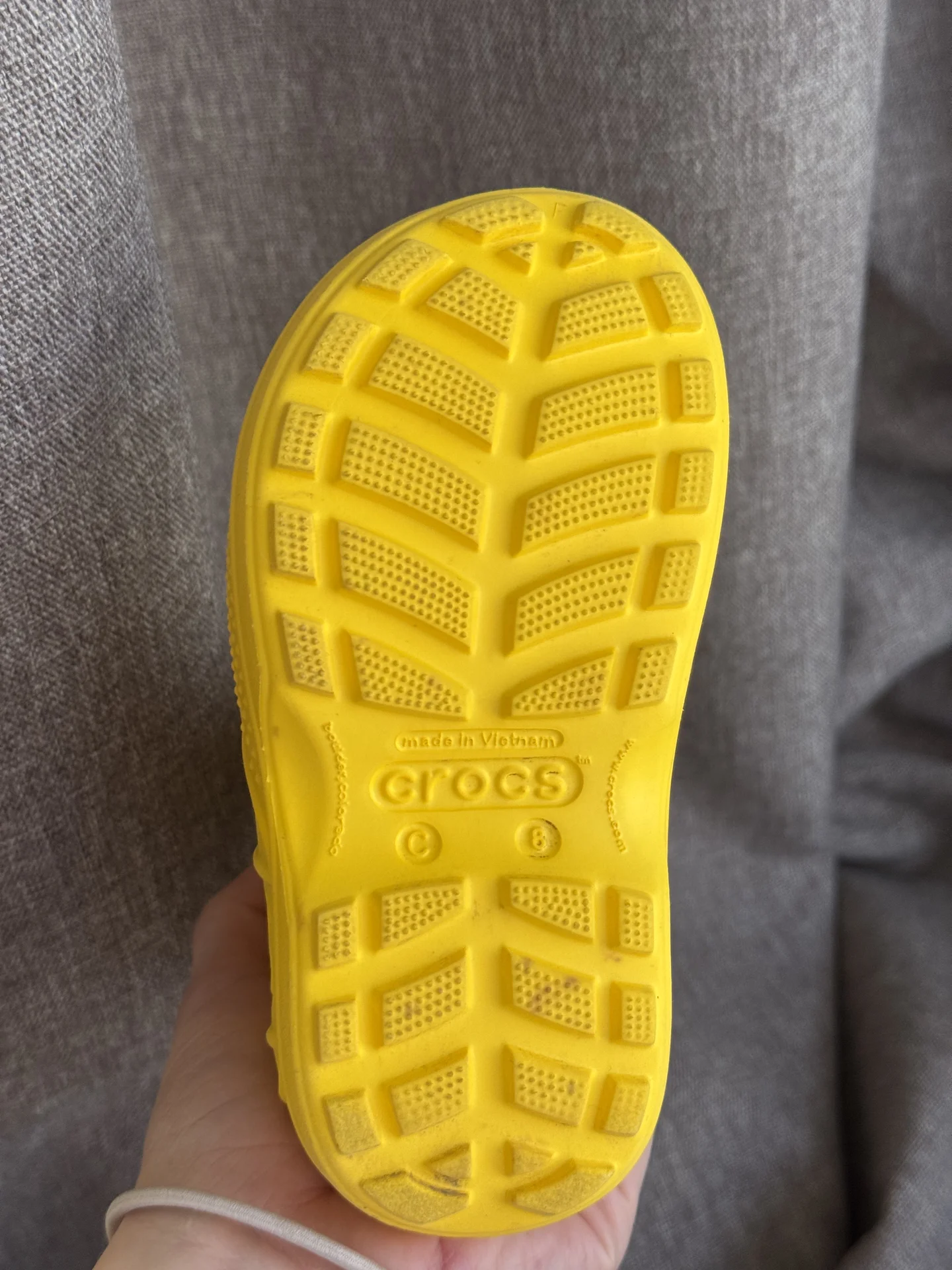 Резиновые сапоги crocs желтые - миниатюра 3