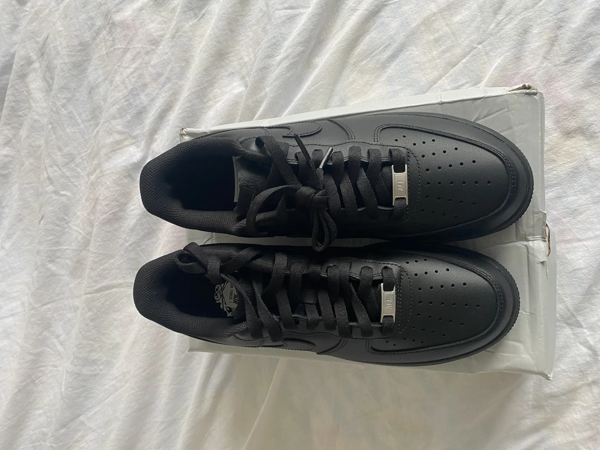 Nike air force 1 black оригинал - миниатюра 2