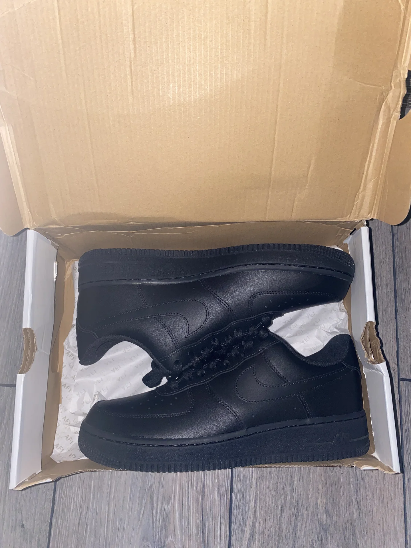 Nike air force 1 black оригинал - миниатюра 4