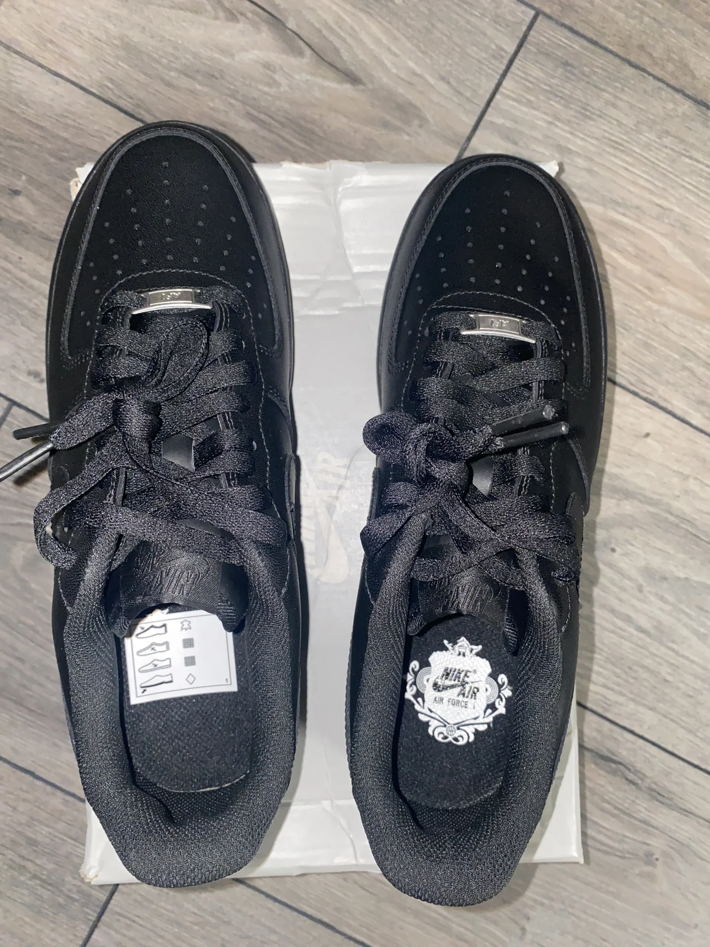 Nike air force 1 black оригинал - миниатюра 5
