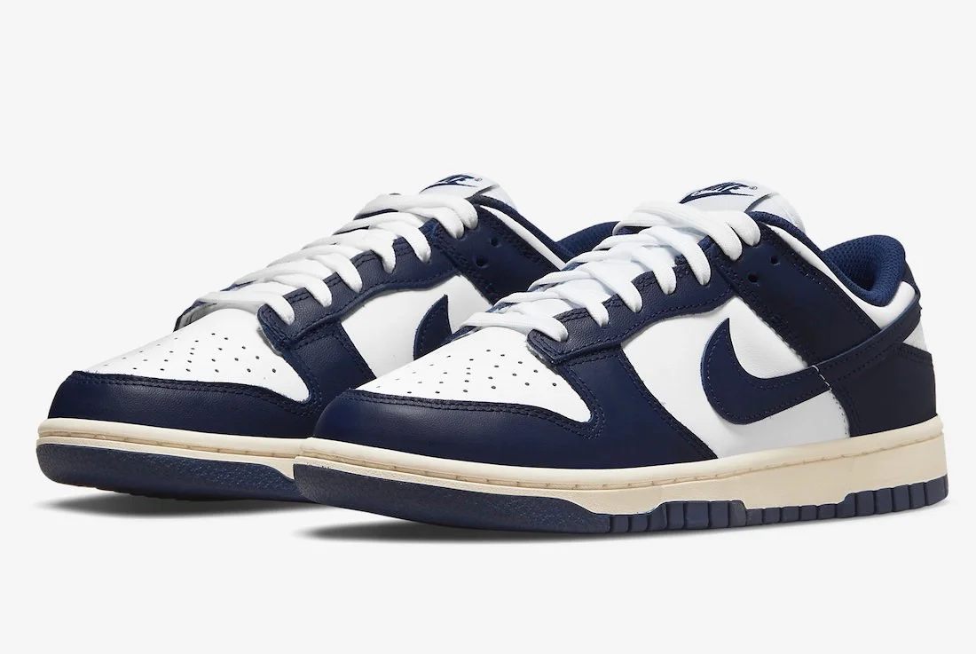 Nike Dunk Low “Vintage Navy” оригинал - изображение 1