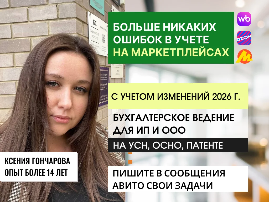 Бухгалтер для маркетплейсов УСН, ОСНО, патент - изображение 1