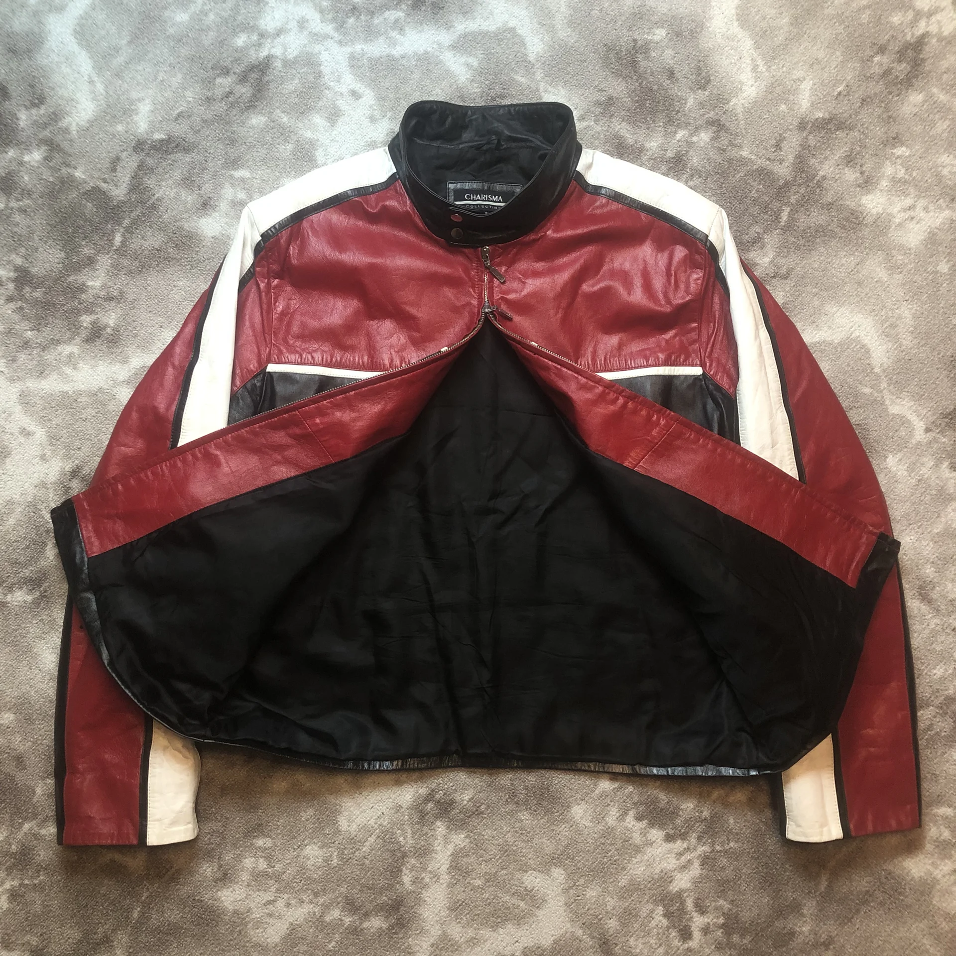Винтажная кожаная куртка Charisma XL vintage rare - миниатюра 2