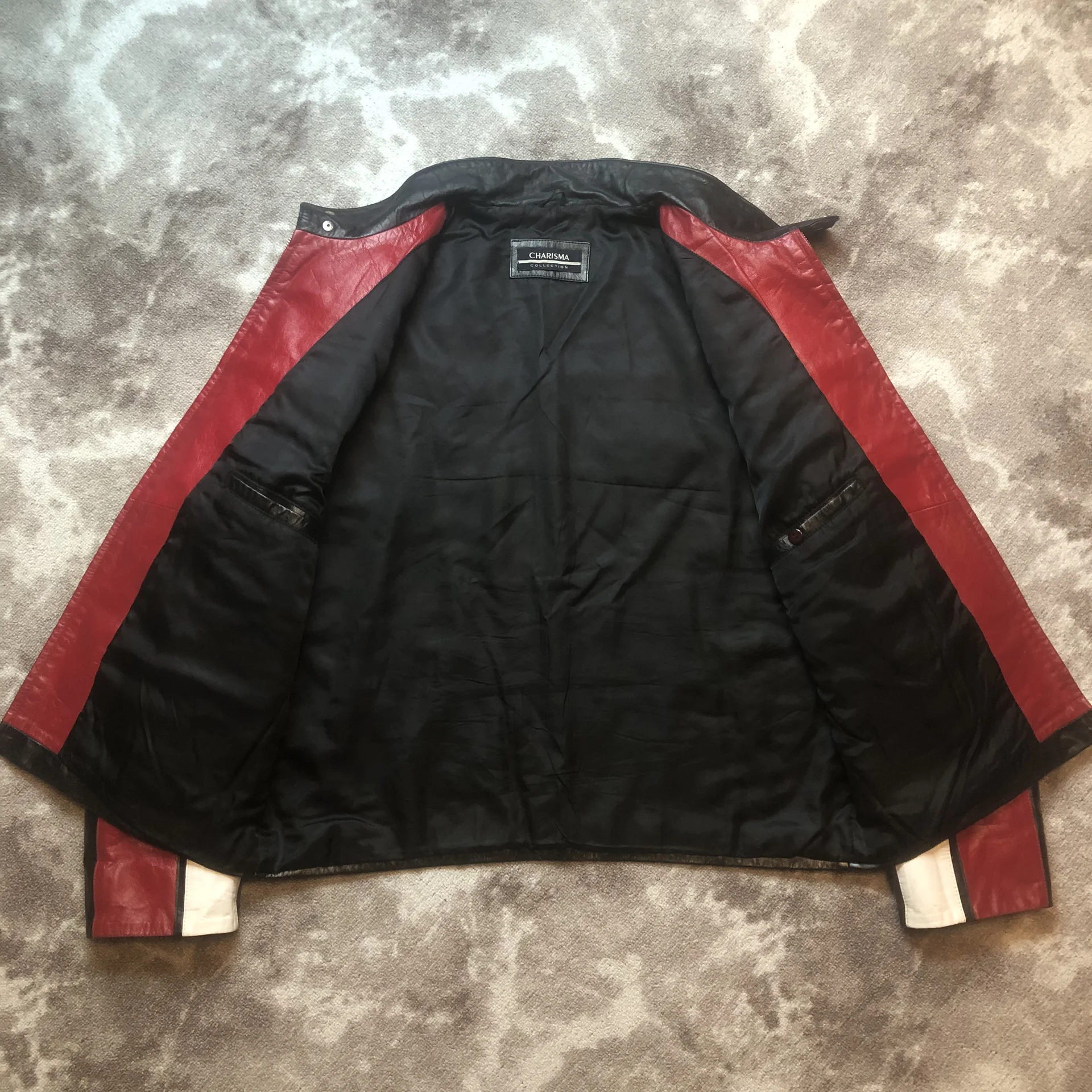 Винтажная кожаная куртка Charisma XL vintage rare - миниатюра 3