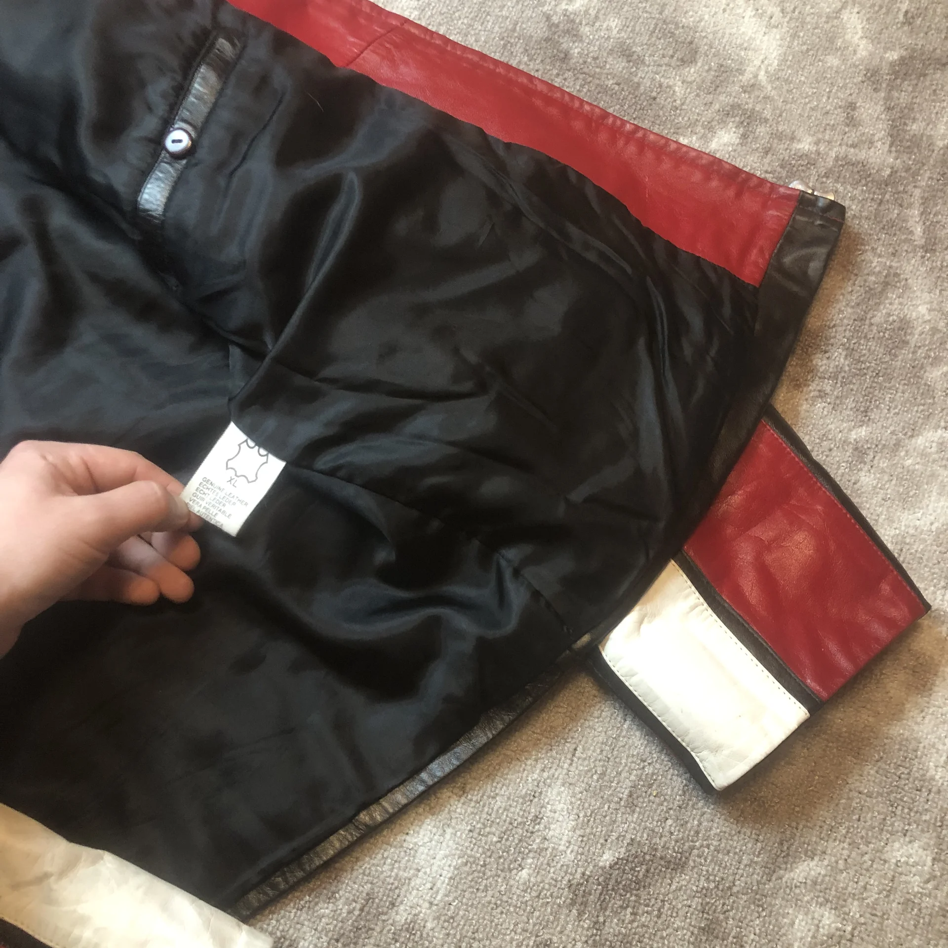 Винтажная кожаная куртка Charisma XL vintage rare - миниатюра 7