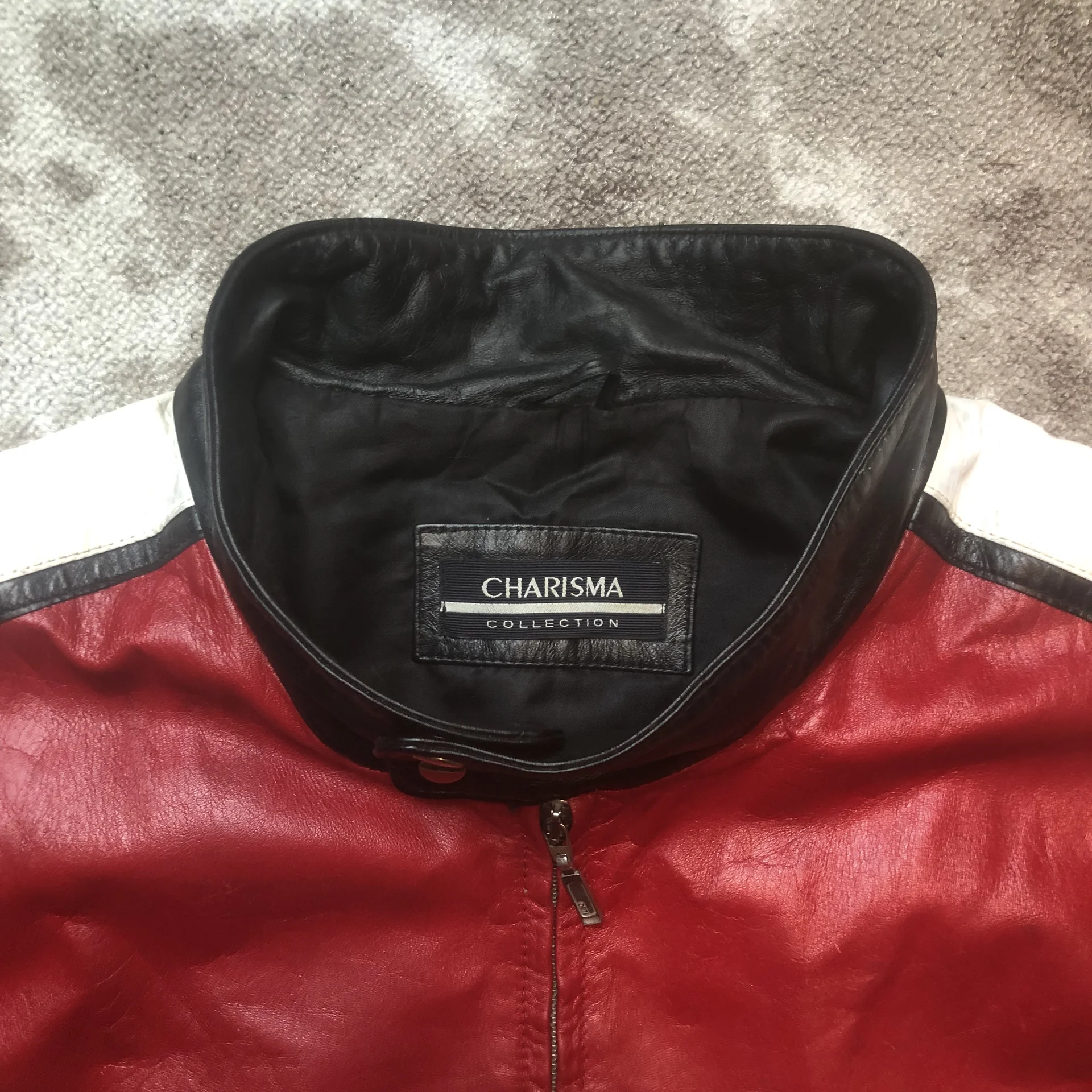 Винтажная кожаная куртка Charisma XL vintage rare - миниатюра 8