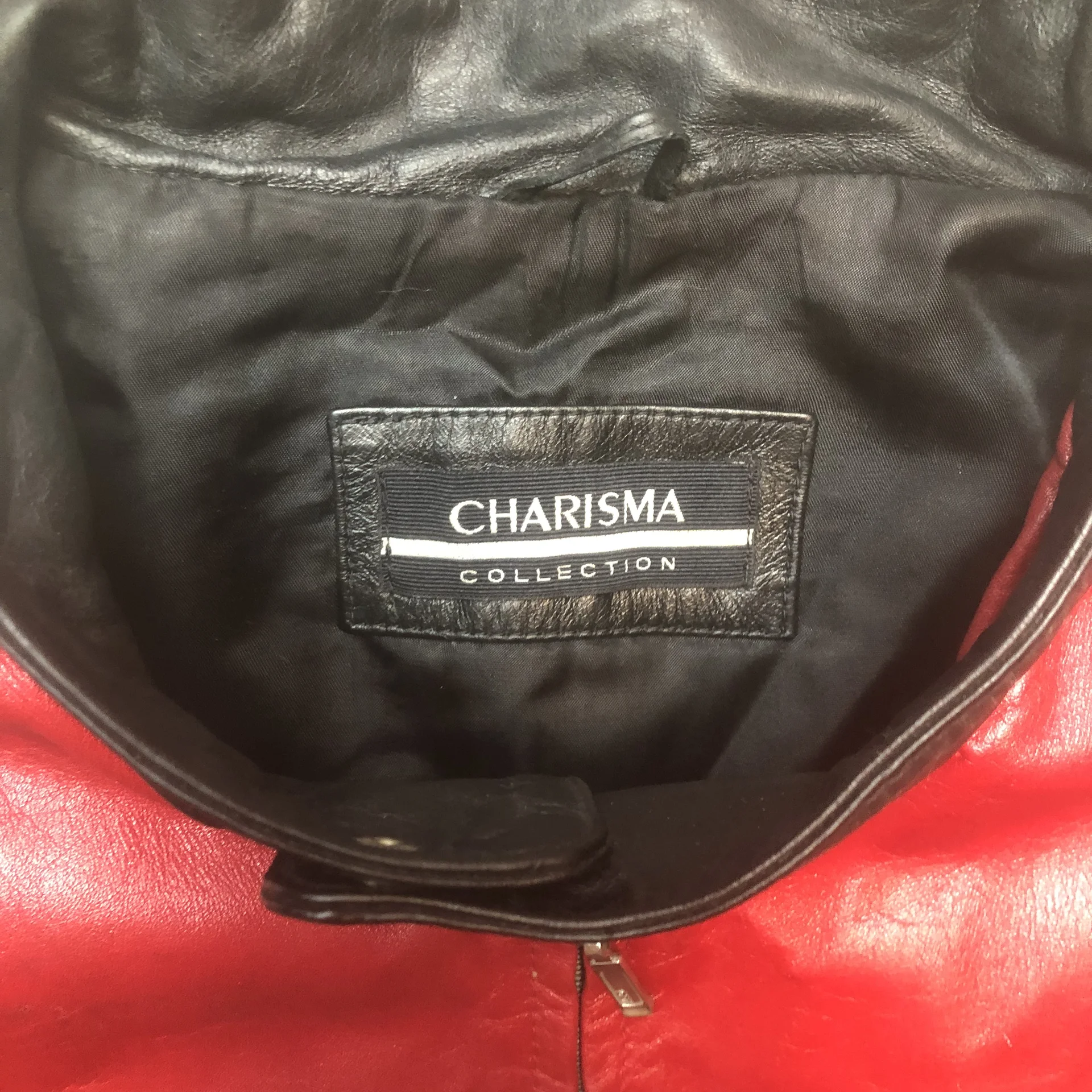 Винтажная кожаная куртка Charisma XL vintage rare - миниатюра 9