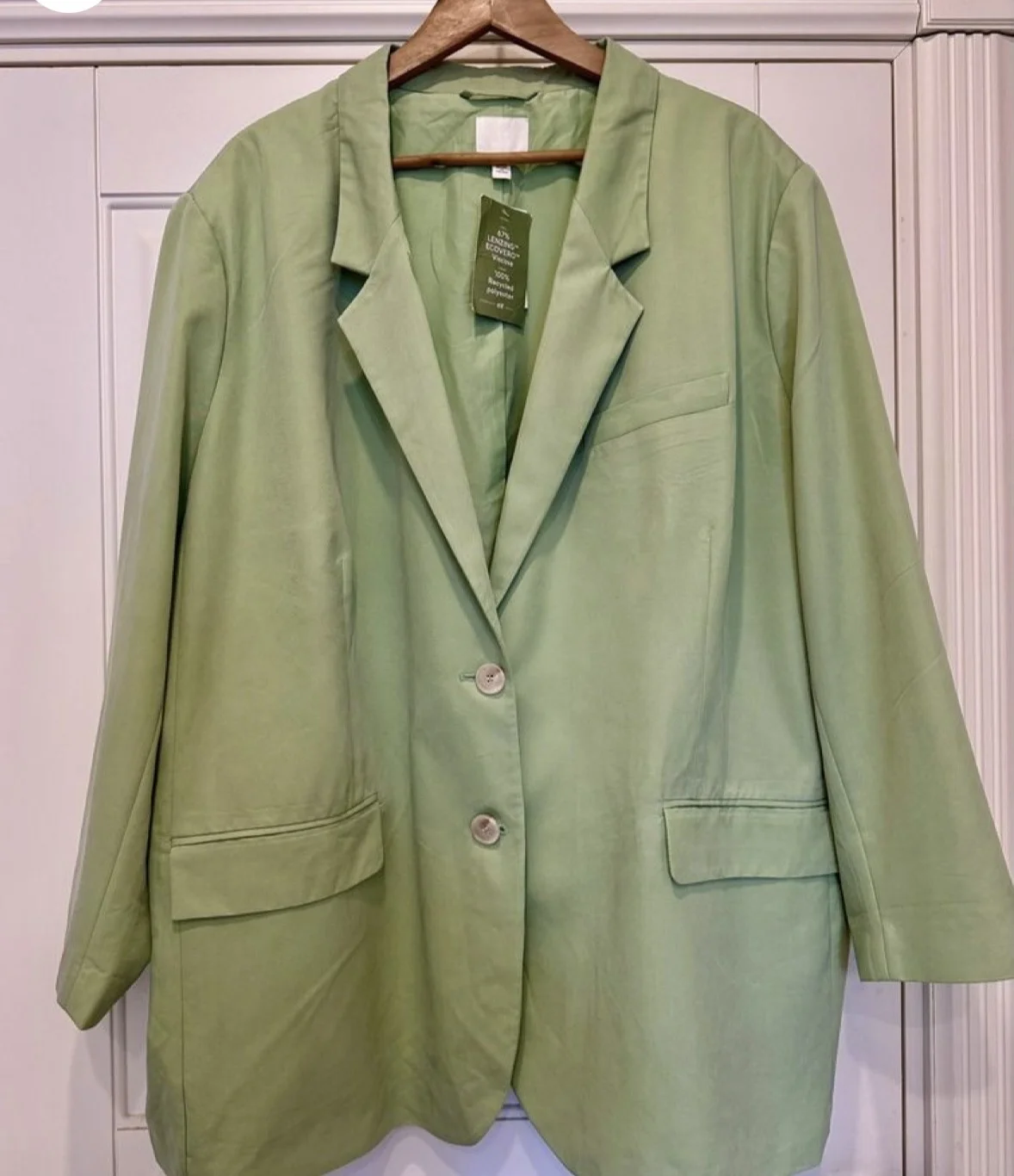Пиджак женский большой, легкий H&M, 4XL-5XL - миниатюра 2