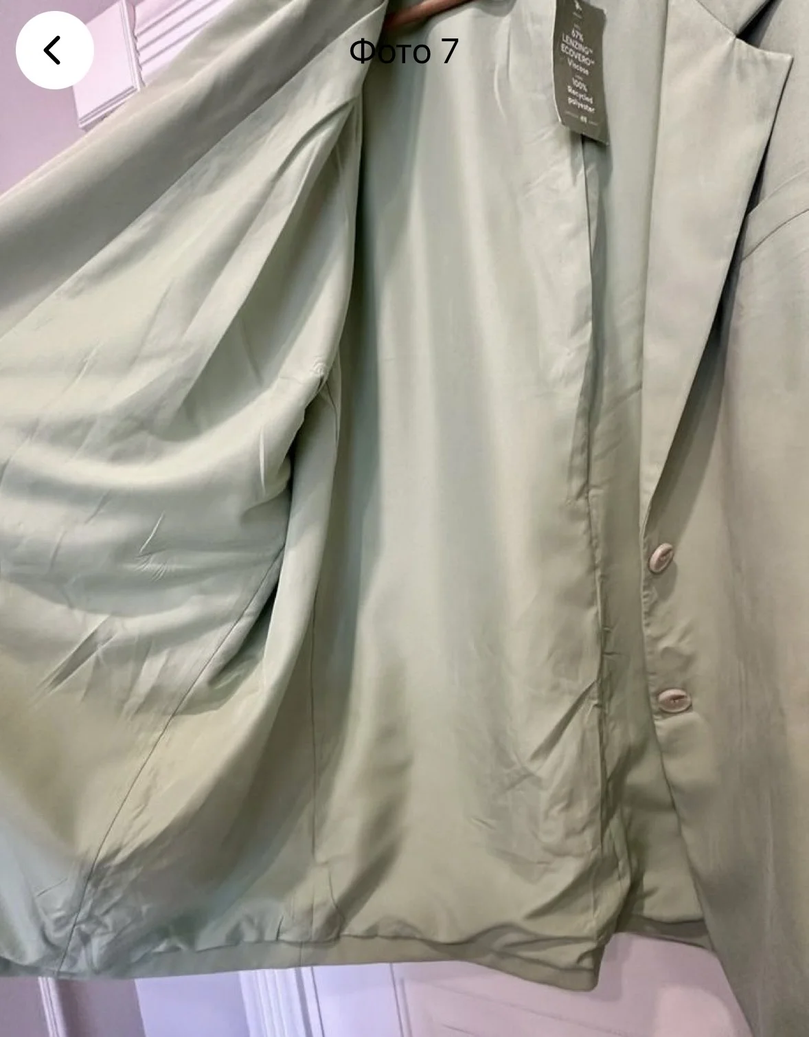 Пиджак женский большой, легкий H&M, 4XL-5XL - миниатюра 7