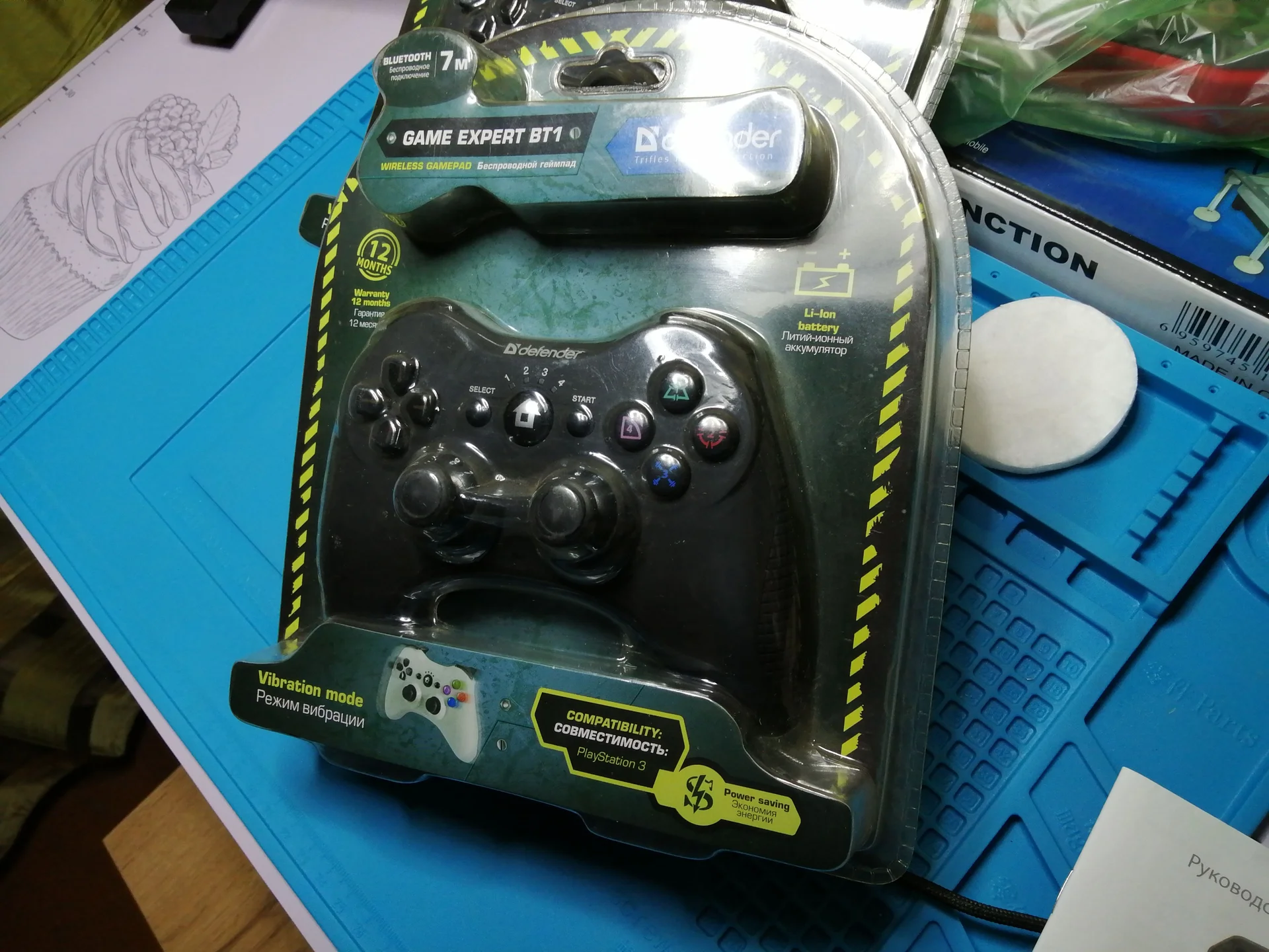 Контроллер Defender Game Expert BT1 для PS3 новый - изображение 1