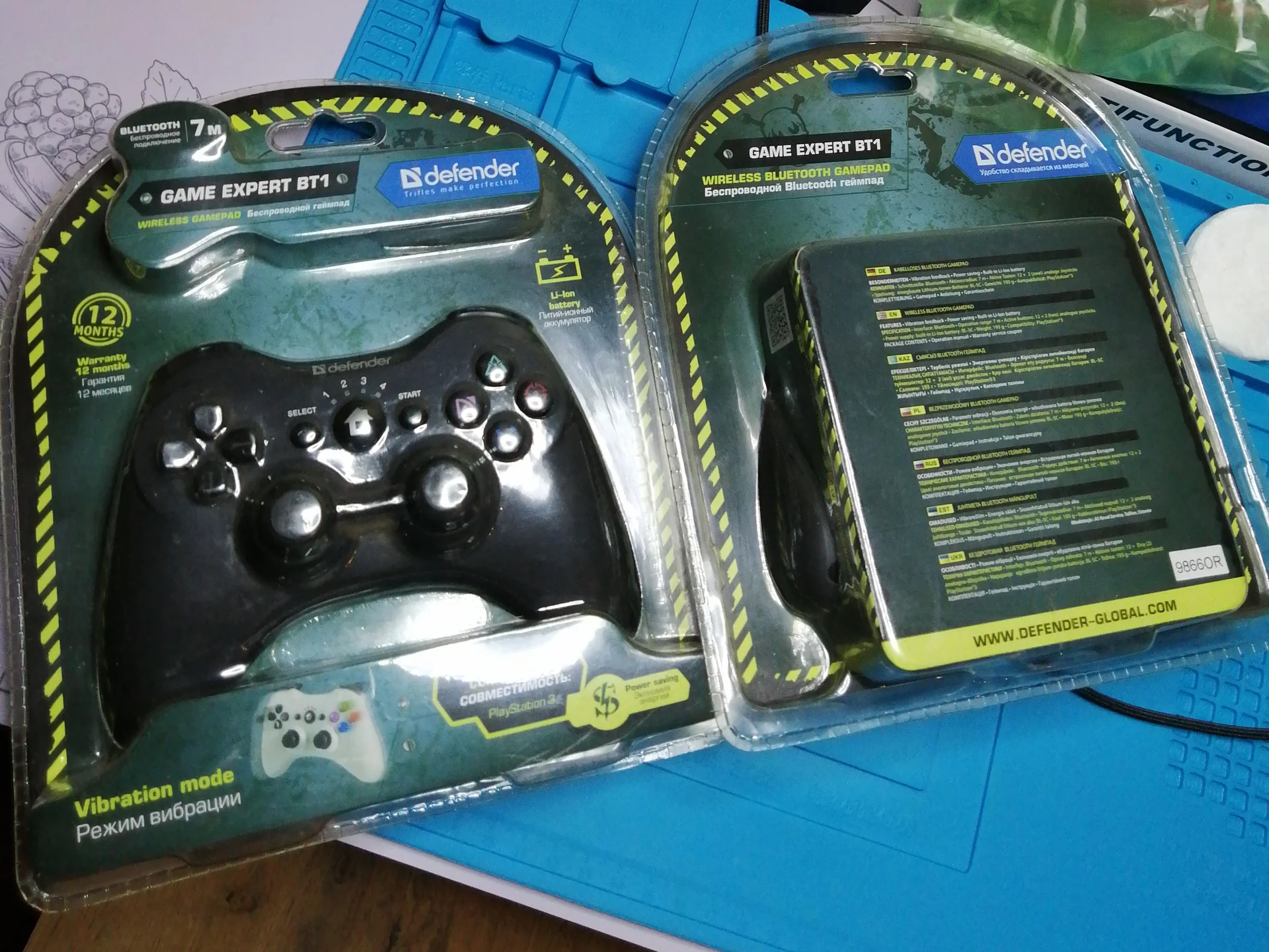 Контроллер Defender Game Expert BT1 для PS3 новый - миниатюра 4