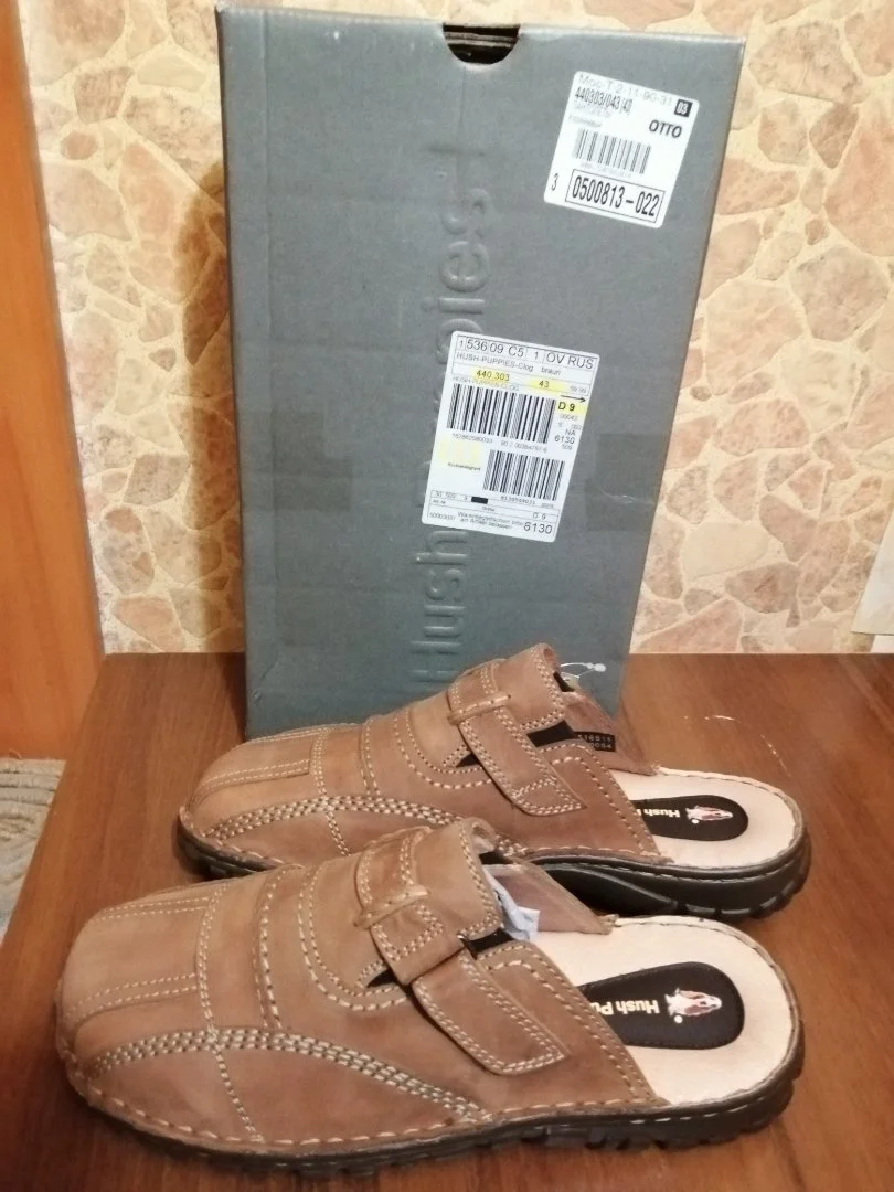 Клоги мужские Hush Puppies,размер 43,новые,продаю - миниатюра 9