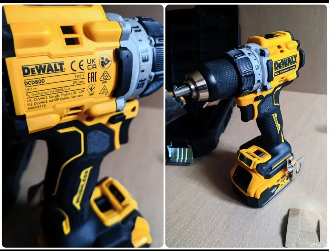 Дрель шуруповерт DeWalt DCD800 18V (DCD800P2T) - миниатюра 2