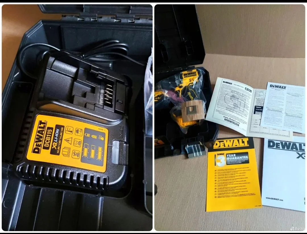 Дрель шуруповерт DeWalt DCD800 18V (DCD800P2T) - миниатюра 4