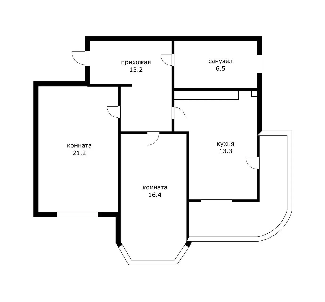Продам 2-комнатную в КМР с закрытой территорией - миниатюра 12