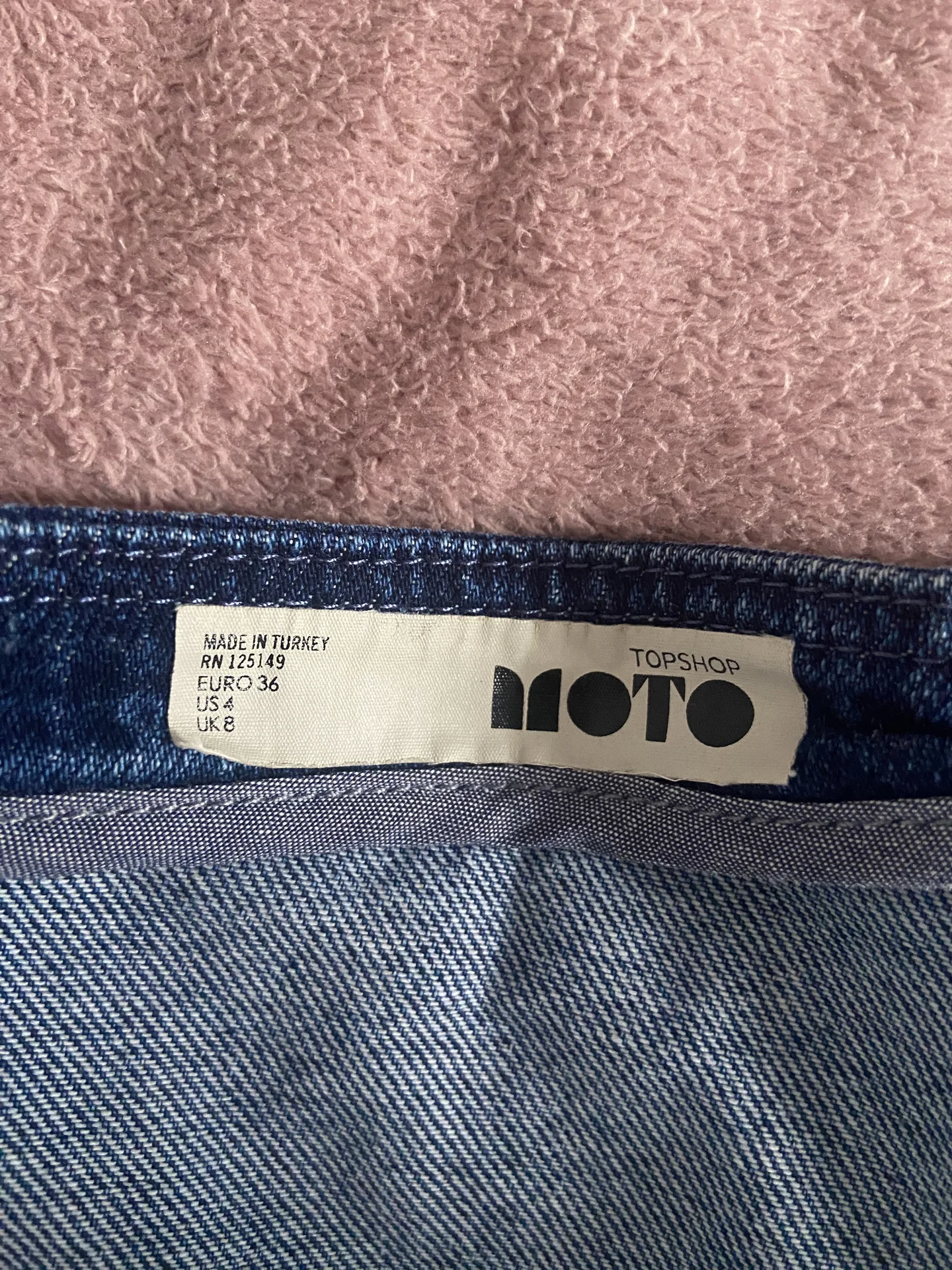 Джинсовое платье-сарафан Topshop на молнии - миниатюра 3