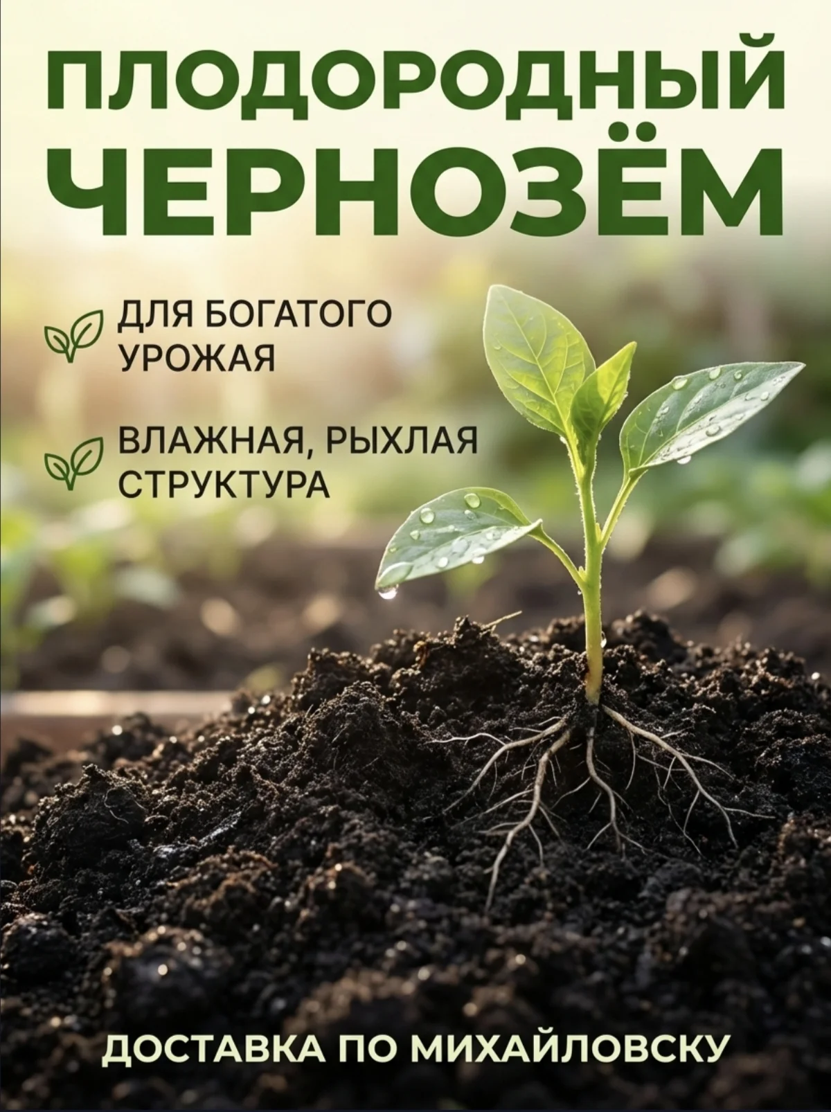 Чернозем плодородный Эко-качество доставка - изображение 1