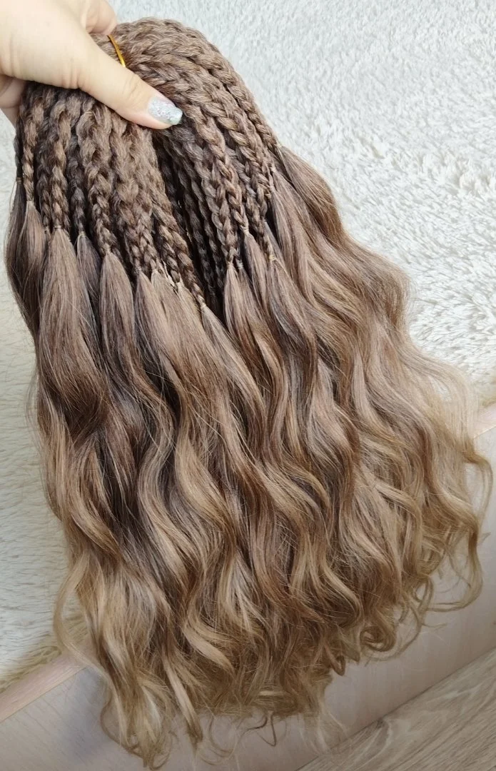 Комплект де косы со свободным концом теплый русый - миниатюра 7