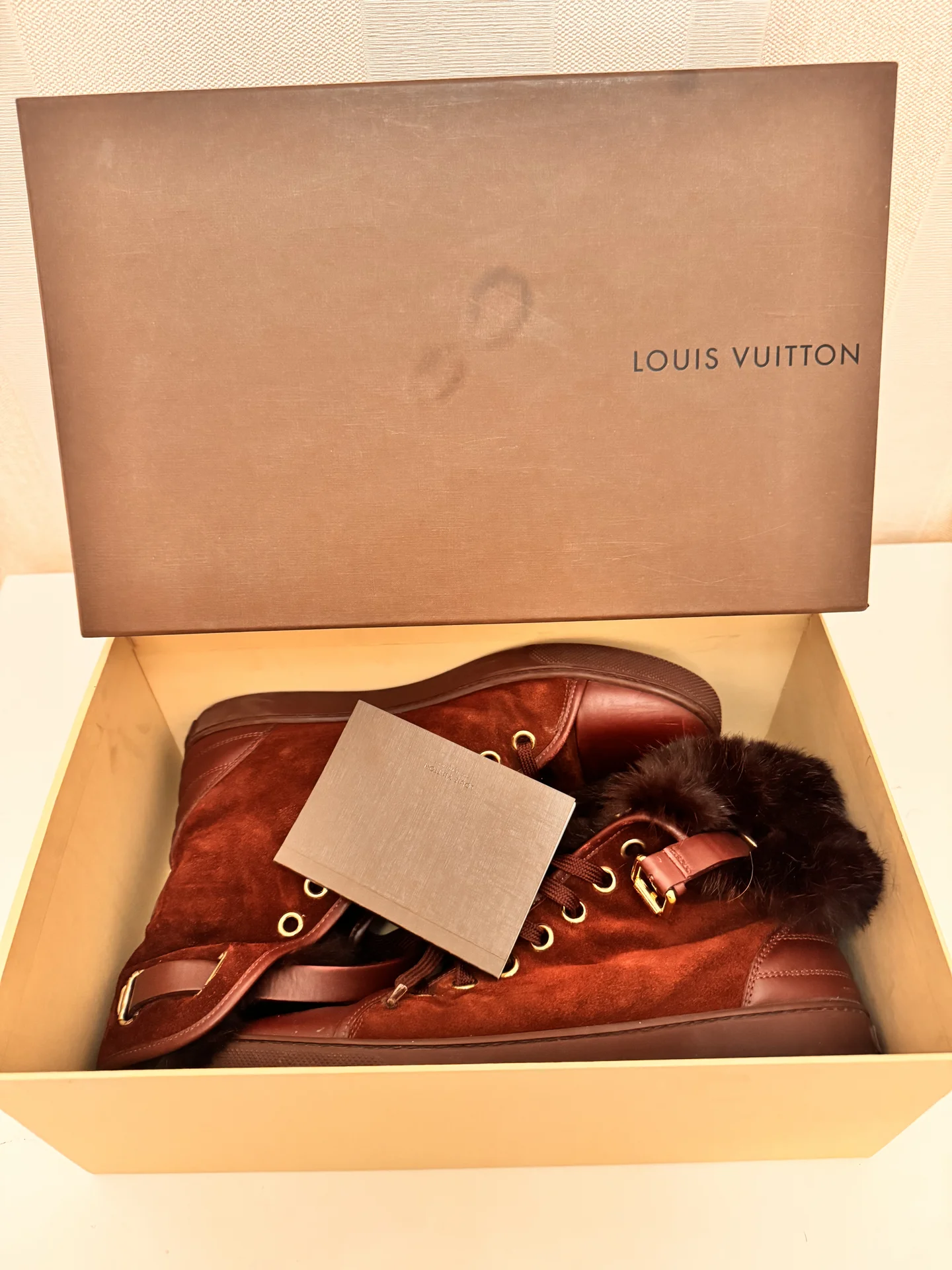 Кеды с мехом Louis Vuitton - миниатюра 5