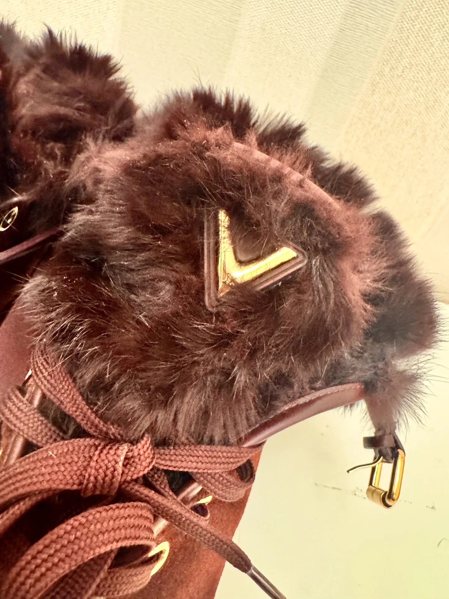 Кеды с мехом Louis Vuitton - миниатюра 8
