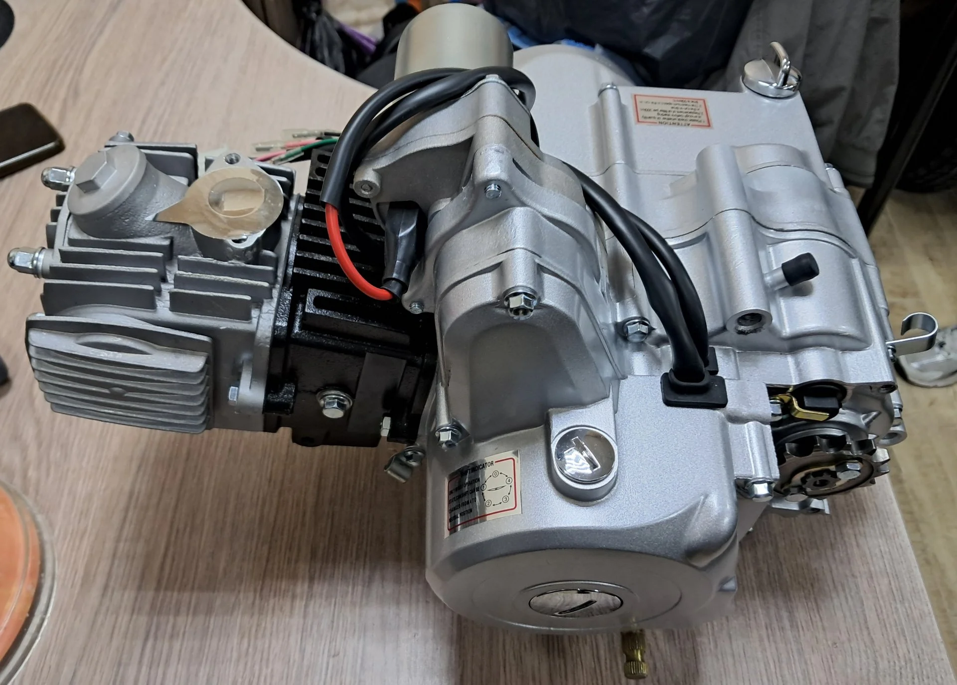 Двигатель 152FMH 110cc Alpha Delta (верхний стартер)