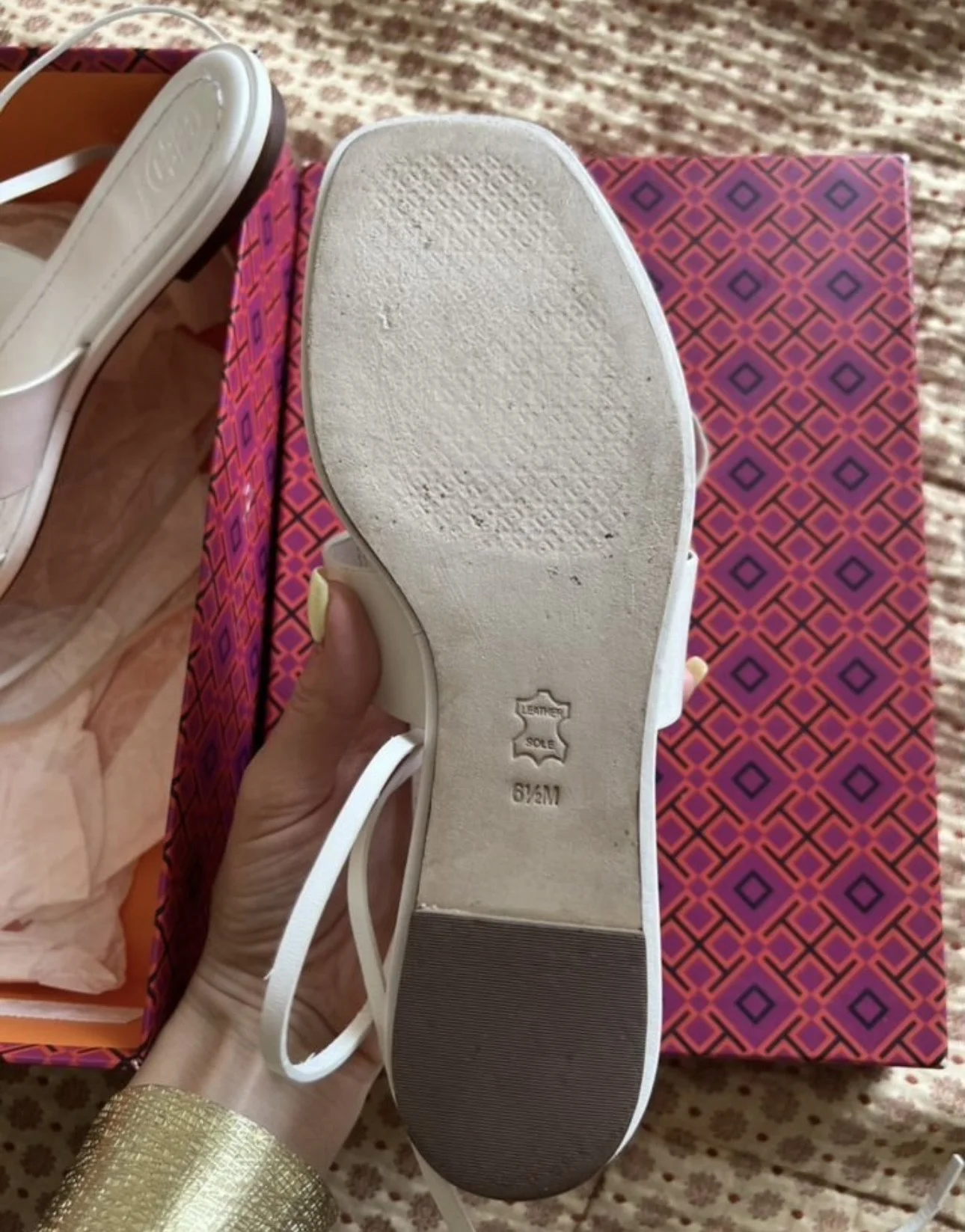 Босоножки Tory Burch , 36,5 плоский ход - миниатюра 3