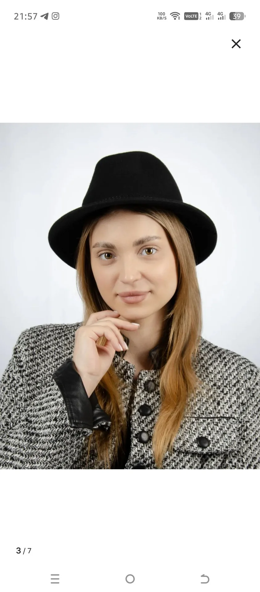 Шляпа Федора Итальянка