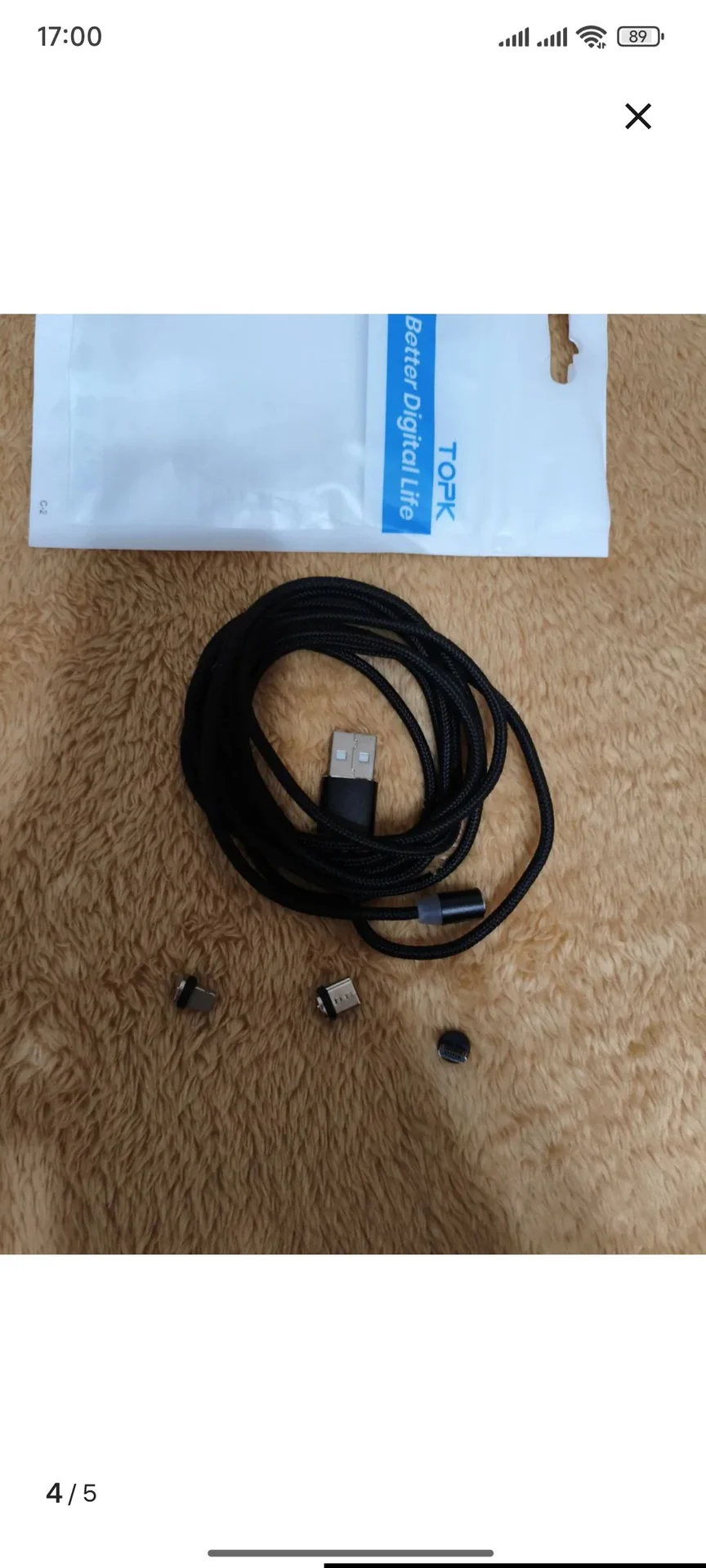 Магнитный USB кабель 3в1 - миниатюра 4