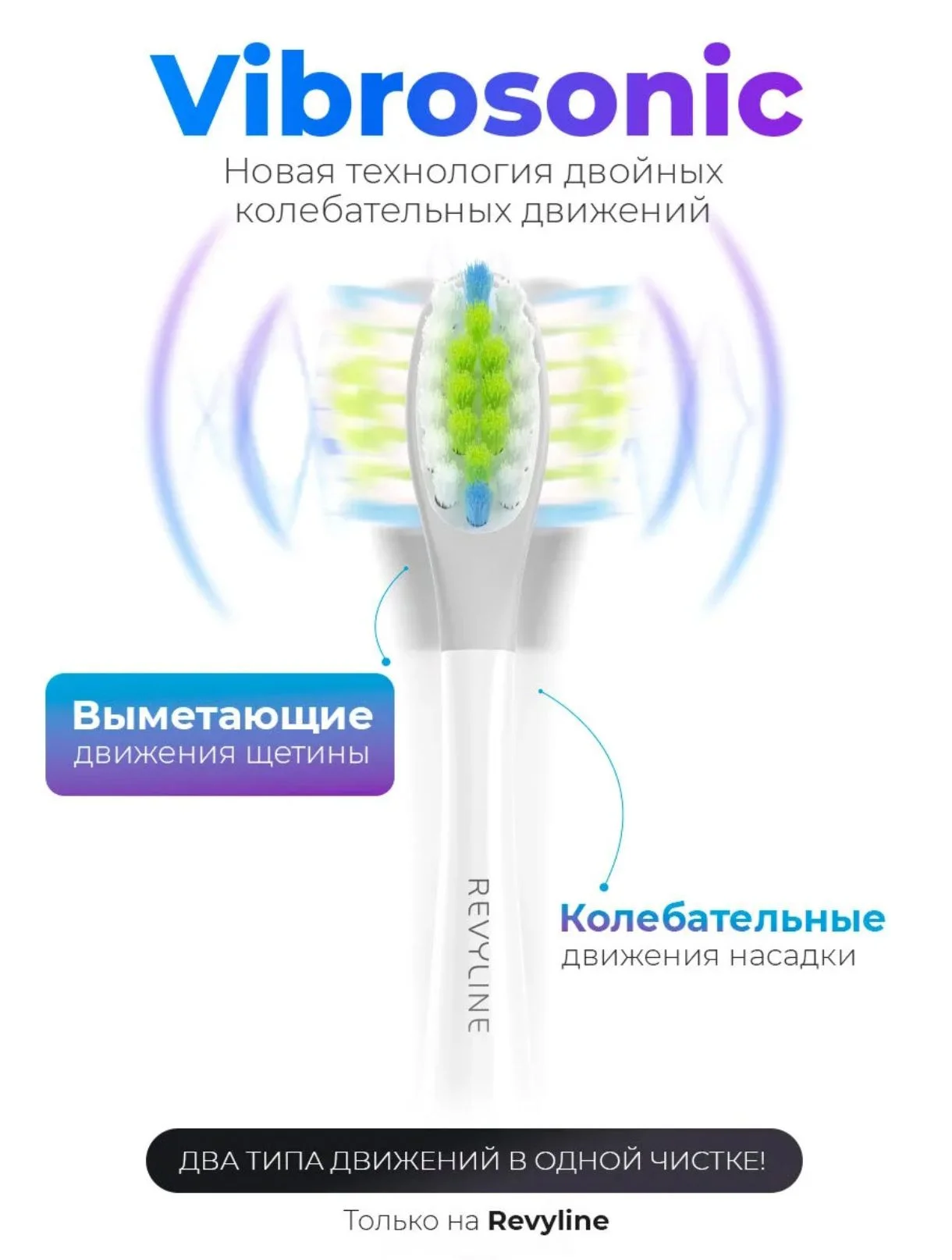 Электрическая звуковая зубная щётка Reviline RL - миниатюра 6