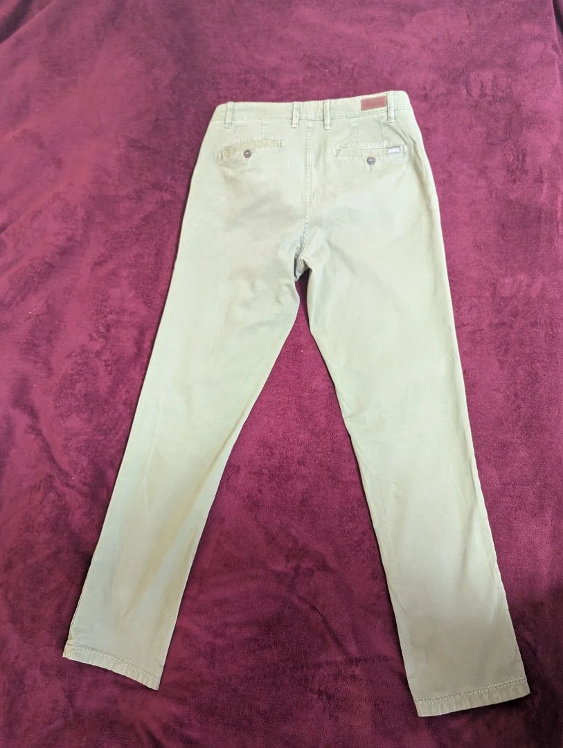 Брюки Pull&Bear хаки 44/34, хлопок - миниатюра 4