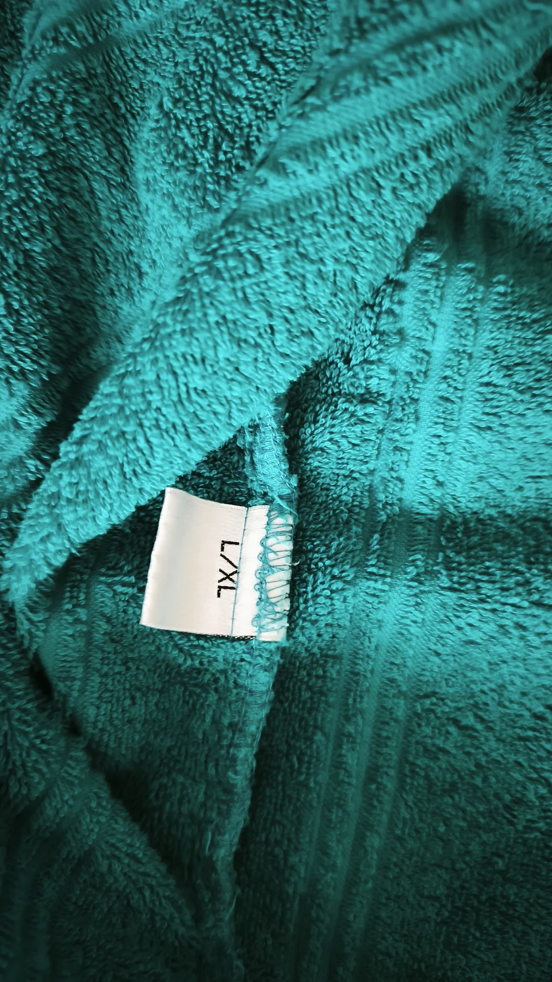 Халат женский махровый изумрудный L/XL - миниатюра 5