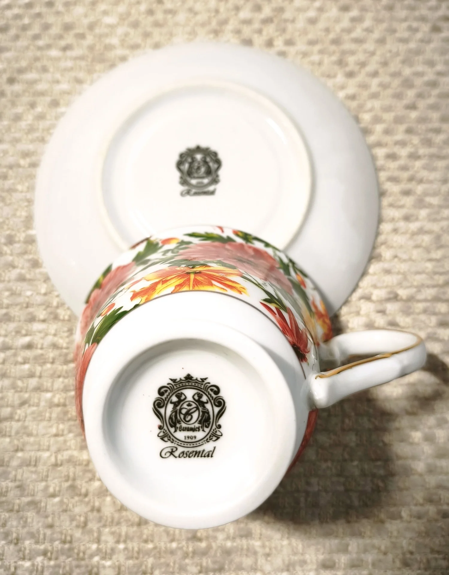 Винтажный фарфор Розенталь чайная пара Rosenthal - миниатюра 6