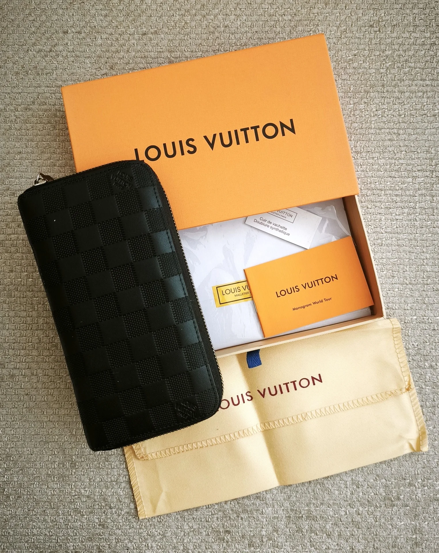 Партмоне Louis Vuitton Zippy мужское в упаковке - изображение 1