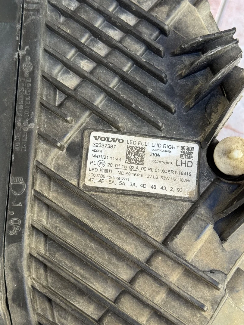 Фара правая full LED Volvo XC60 32396574 - миниатюра 3