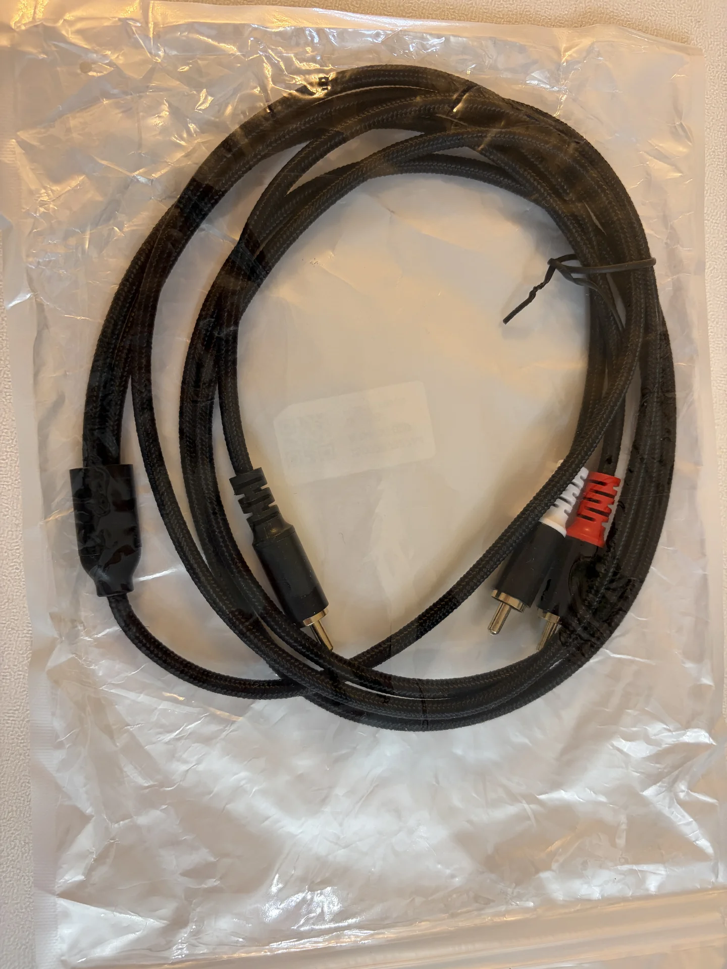 Rca Y-адаптер, Y-кабель для саба, 1X RCA-2X RAC 2