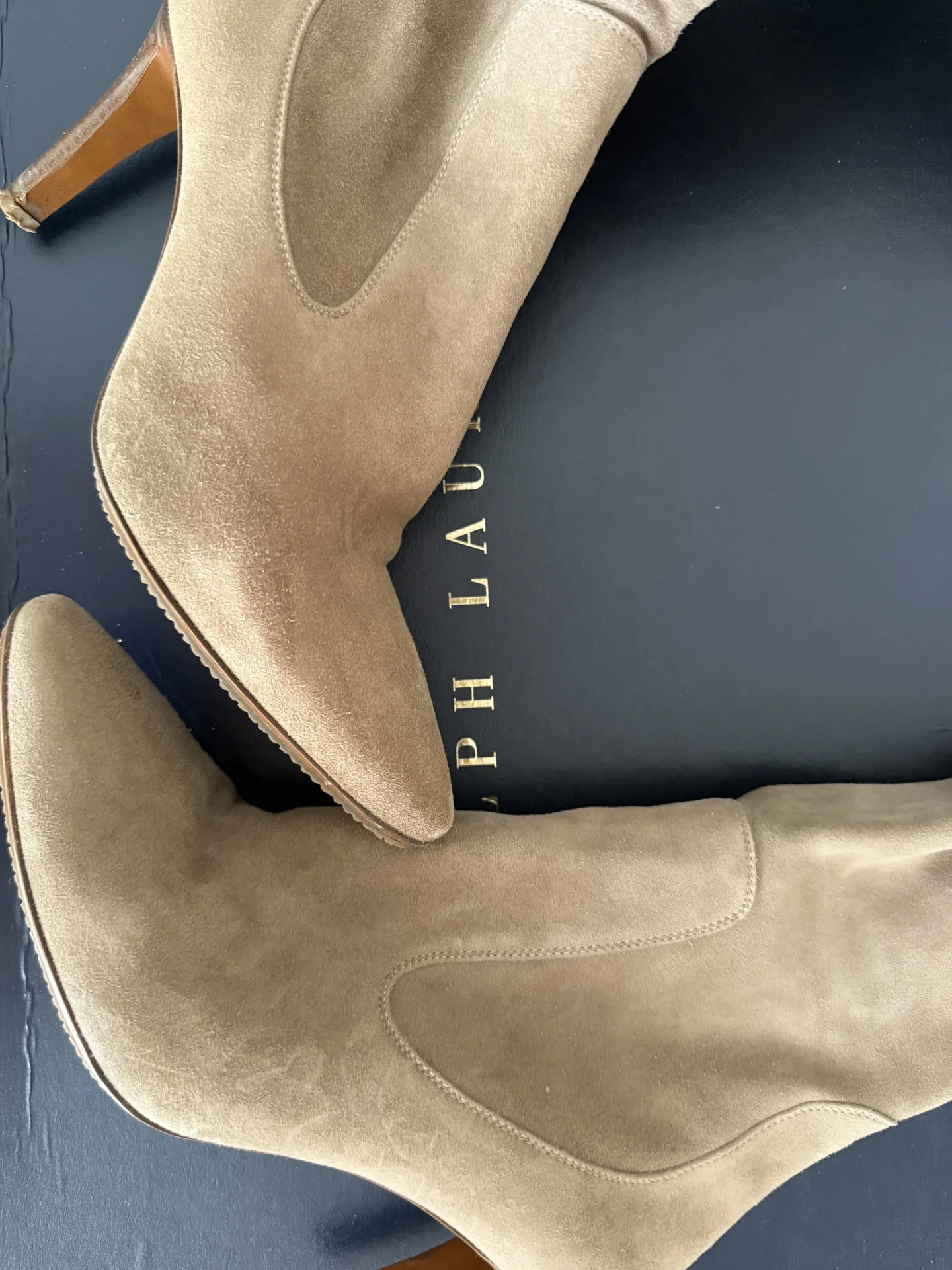 сапоги замшевые ralph lauren - миниатюра 2