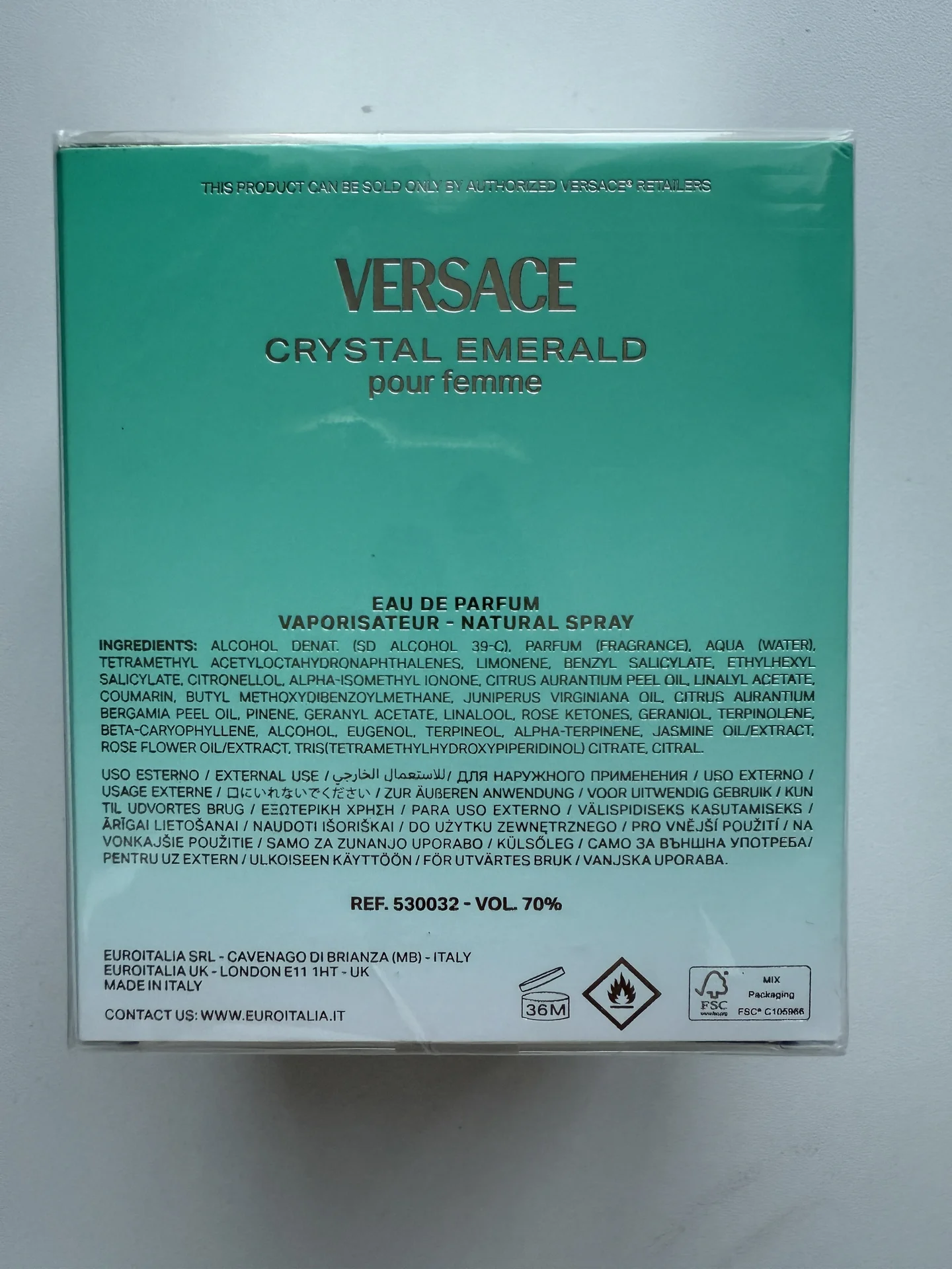 versace crystal emerald оригинал - миниатюра 3