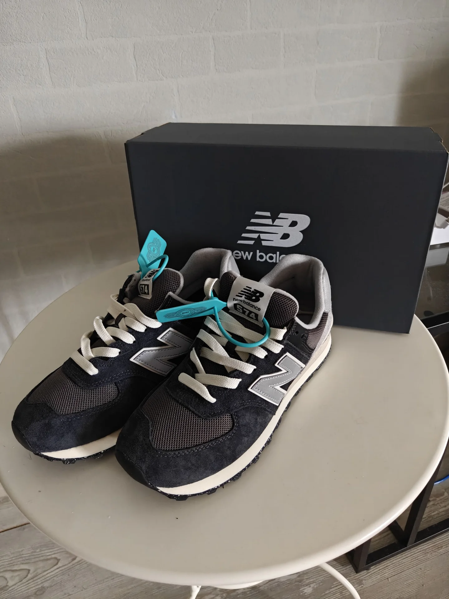New balance 574 синие - миниатюра 4